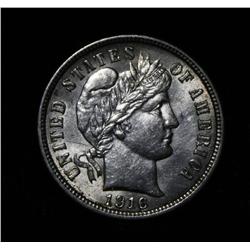1916-p Barber Dime Grades Select Uncirculated ms63