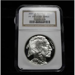 NGC 2001-p Buffalo Commemorative Graded PF69 Ultra Cameo