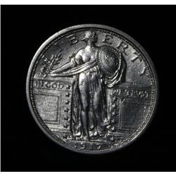1917-s TY I  Standing Liberty 25c Grades ms64 FH/FS