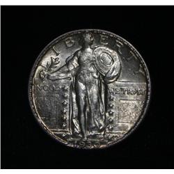 1930-p Standing Liberty 25c Graded Gem Uncirculated ms65 FH/FS  FULL HEAD