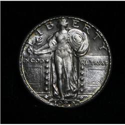 1929-p Standing Liberty 25c Grades Gem Uncirculated ms64 FH