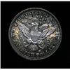 Image 2 : Rainbow Toned 1902-p Barber Quarter 25c Grades Select Uncirculated ms63