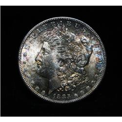 ***RARE   Rainbow Toned 1885-s Morgan Dollar Grades Gem Uncirculated ms65   RARE***