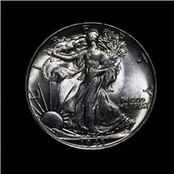 1943-p Walking Liberty Half Dollar Grades Select Uncirculated ms63