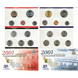 2001 Mint Set P & D  20 Pc Set