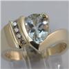 Image 1 : Genuine 1.82 ctw Aquamarine & Diamond Ring 14KT Gold-Yellow 