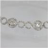 Image 2 : Genuine  3.73 ctw Diamond Bracelet 18KT White Gold 