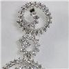 Image 2 : Genuine  2.34 ctw Diamond Spiral Teardrop Earring 18KT White Gold 