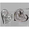 Image 1 : Genuine 0.280 ctw Diamond Earring 18kt Gold-White