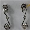 Image 2 : Genuine  0.91 ctw Diamond Earring 14KT White Gold 