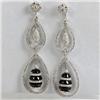 Image 1 : Genuine 3.33 ctw Dimond Earring 18kt Gold-White