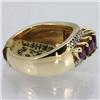 Image 3 : Genuine  1.91 ctw Ruby & Diamond Ring 14KT Yellow Gold Ring Size 6.5