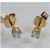 Image 3 : Genuine 0.305 ctw Diamond Earring 18kt Gold-Yellow 