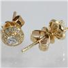 Image 2 : Genuine 0.45 ctw Diamond Earring 18kt Gold-Yellow 
