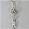 Image 1 : Genuine 0.73 ctw Diamond Pendant 18kt Gold-White
