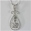 Image 1 : Genuine 0.54 ctw Diamond Pendant 18kt Gold-White