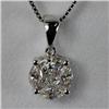 Image 1 : Genuine 0.650 ctw Round  Diamond Pendant 18kt Gold-White