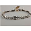 Image 1 : Genuine  3.70 ctw Diamond Bracelet 14KT White Gold 