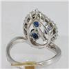 Image 3 : Genuine  1.05 ctw Sapphire & Ddiamond  Ring 14KT Yellow Gold Ring Size 7.5