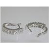Image 2 : Genuine  1.07 ctw Diamond Earring 18KT White Gold 