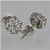 Image 2 : Genune 0.840 ctw Diamond Earring 18kt Gold-White
