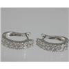 Image 1 : Genuine  1.07 ctw Diamond Earring 18KT White Gold 