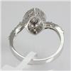 Image 2 : Genuine 0.67 ctw Princess Cut Marquee & Diamond Ring 18kt Gold-White 