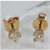 Image 1 : Genuine 0.495 ctw Diamond Stud Earring 18kt Gold- Yellow 