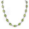 Image 1 : Genuine 45.03 ctw Peridot & Diamond Necklace White Gold