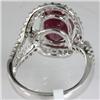 Image 3 : Genuine 4.93 ctw Ruby & Diamond Ring 18kt Gold-White 