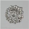 Image 2 : Genuine  0.86 ctw Diamond Earring 18KT White Gold 