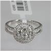 Image 1 : Genuine  0.81 ctw Diamond Ring 18KT White Gold 