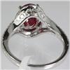 Image 3 : Genuine 3.50  ctw Ruby & Diamond  Ring 18kt Gold-White