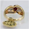 Image 2 : Genuine  4.78 ctw Ruby & Diamond Ring 14KT Yellow Gold Ring Size 6.5