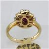 Image 3 : Genuine  1.27 ctw Ruby & Diamond Ring 14KT Yellow Gold Ring Size 6.5