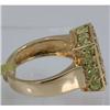 Image 2 : Genuine  3.6 ctw  Peridot Ring  14KT Yellow Gold  Ring Size  6