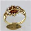 Image 2 : Genuine  0.98 ctw  Ruby & Diamond Ring 14KT Yellow Gold Ring Size 6.5