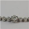 Image 3 : Genuine  3.70 ctw Diamond Bracelet 14KT White Gold 