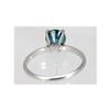 Image 2 : Genuine 2.0 ctw Blue Diamond Solitaire Ring 14kt Gold-White