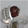 Image 1 : Genuine 2.18 ctw Pink Tourmaline & Diamond Ring 14KT Gold-White 