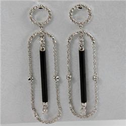 Geninne 0.870 ctw Diamond Earring 18kt Gold-White