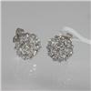 Image 1 : Genuine  0.67 ctw Diamond Earring 18KT White Gold 
