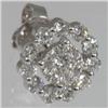 Image 2 : Genuine  0.67 ctw Diamond Earring 18KT White Gold 