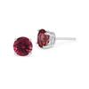 Image 1 : Genuine 3.0 ctw Ruby Stud Earrings 14kt Gold-White 