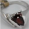 Image 1 : Genuine 2.22 ctw Garnet & Diamond Ring 14KT Gold-White 