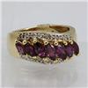 Image 1 : Genuine  1.91 ctw Ruby & Diamond Ring 14KT Yellow Gold Ring Size 6.5