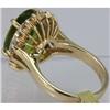 Image 3 : Genuine  7.7 ctw  Peridot Ring  14KT Yellow Gold  Ring Size  5.75