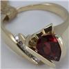 Image 1 : Genuine 2.22 ctw Garnet & Diamond Ring 14KT Gold-Yellow 