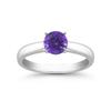 Image 1 : Genuine 1.0 ctw Tanzanite Solitaire Ring 14kt Gold-White 