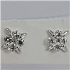 Image 1 : Genuine 0.32 ctw Diamond Earring 18kt Gold-White